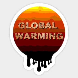 Global warming Sticker